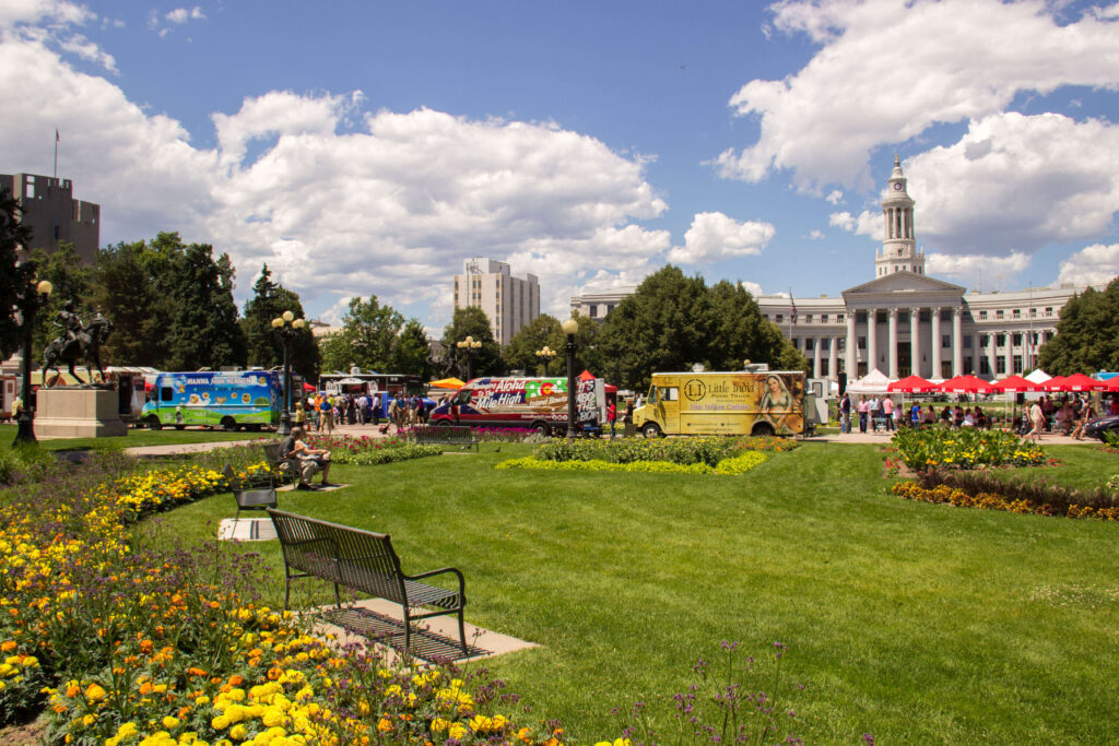 Civic Center EATS food truck event at City Park in Denver