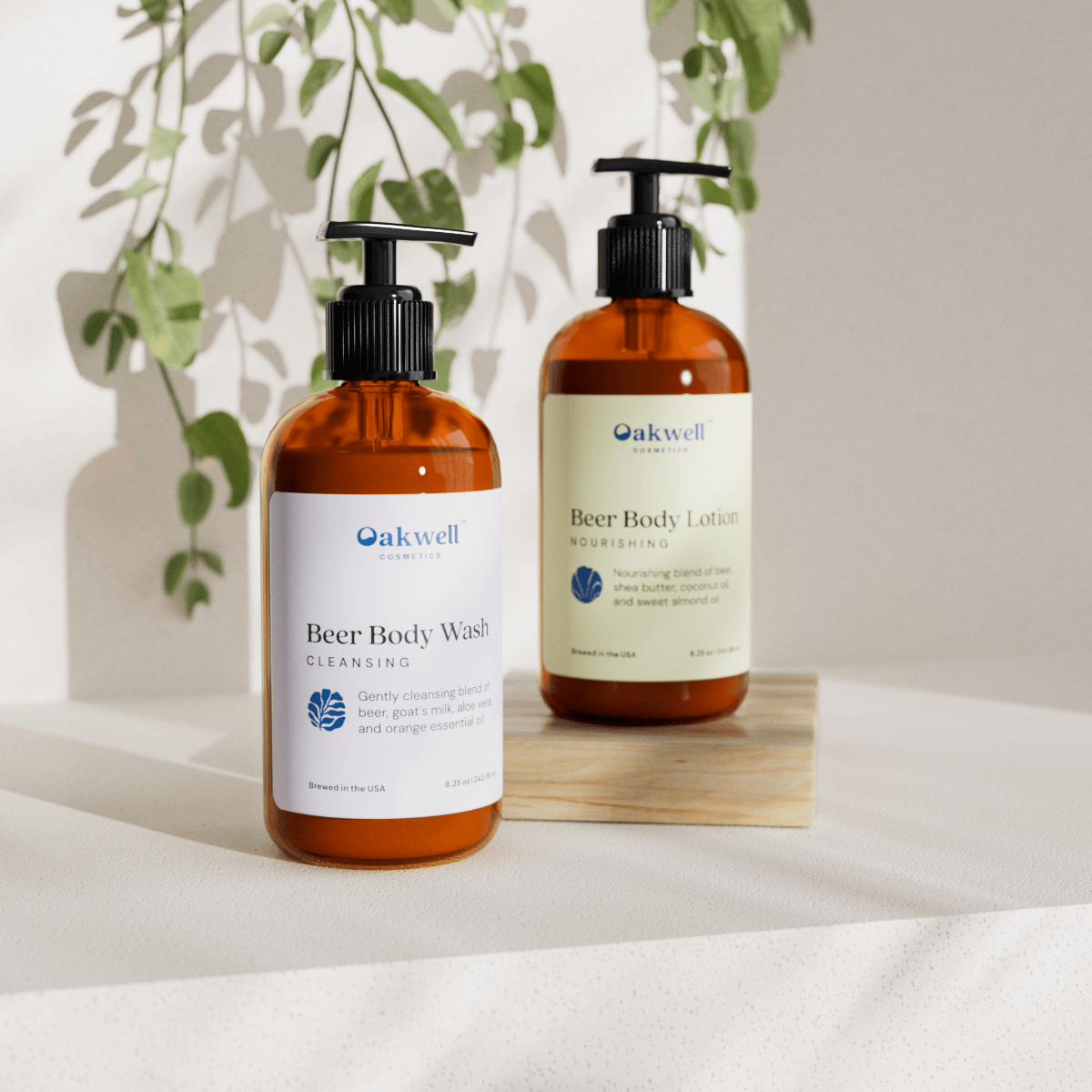 Beer-infused body wash and lotion