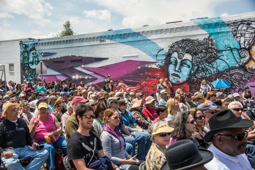 People at the Five Points Jazz Festival in Denver