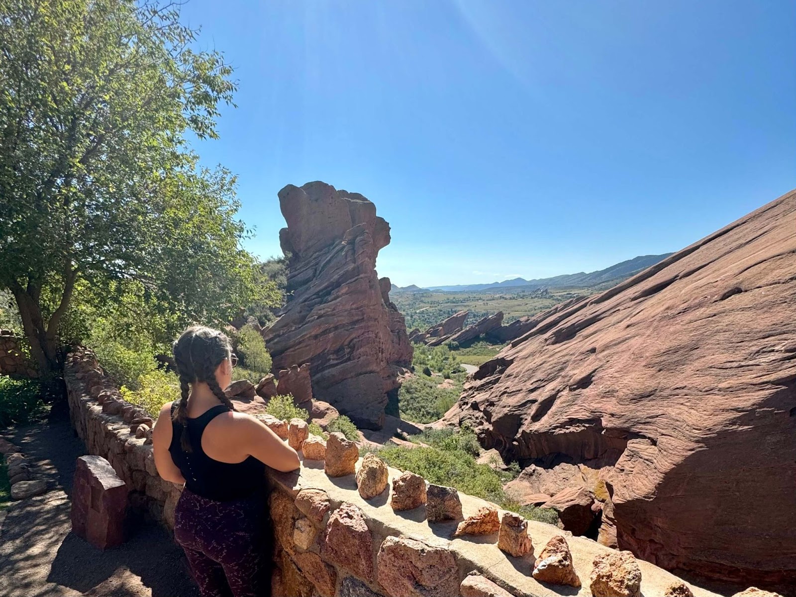 person looking at views at Red Rocks Park