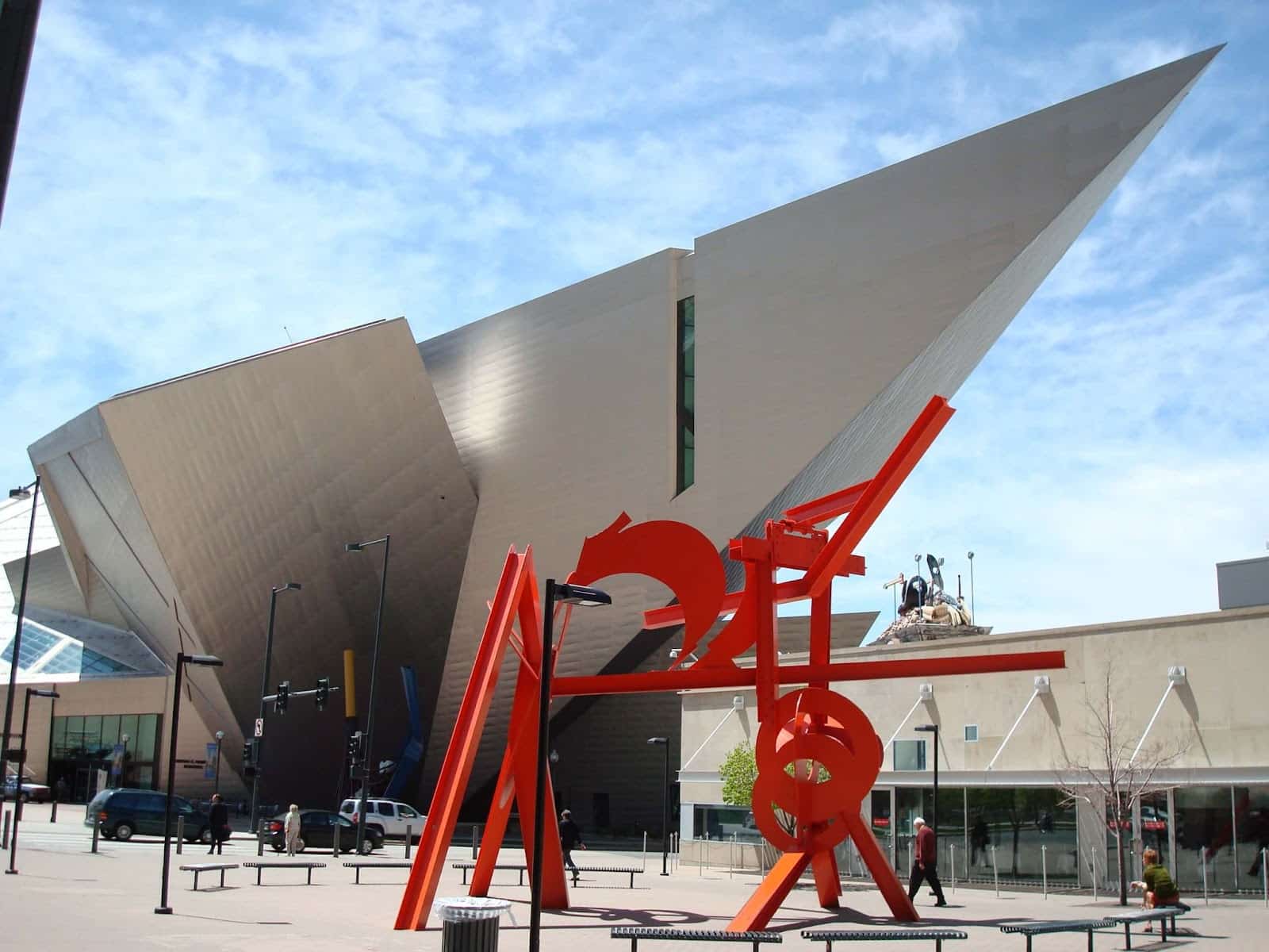 outside at Denver Art Museum