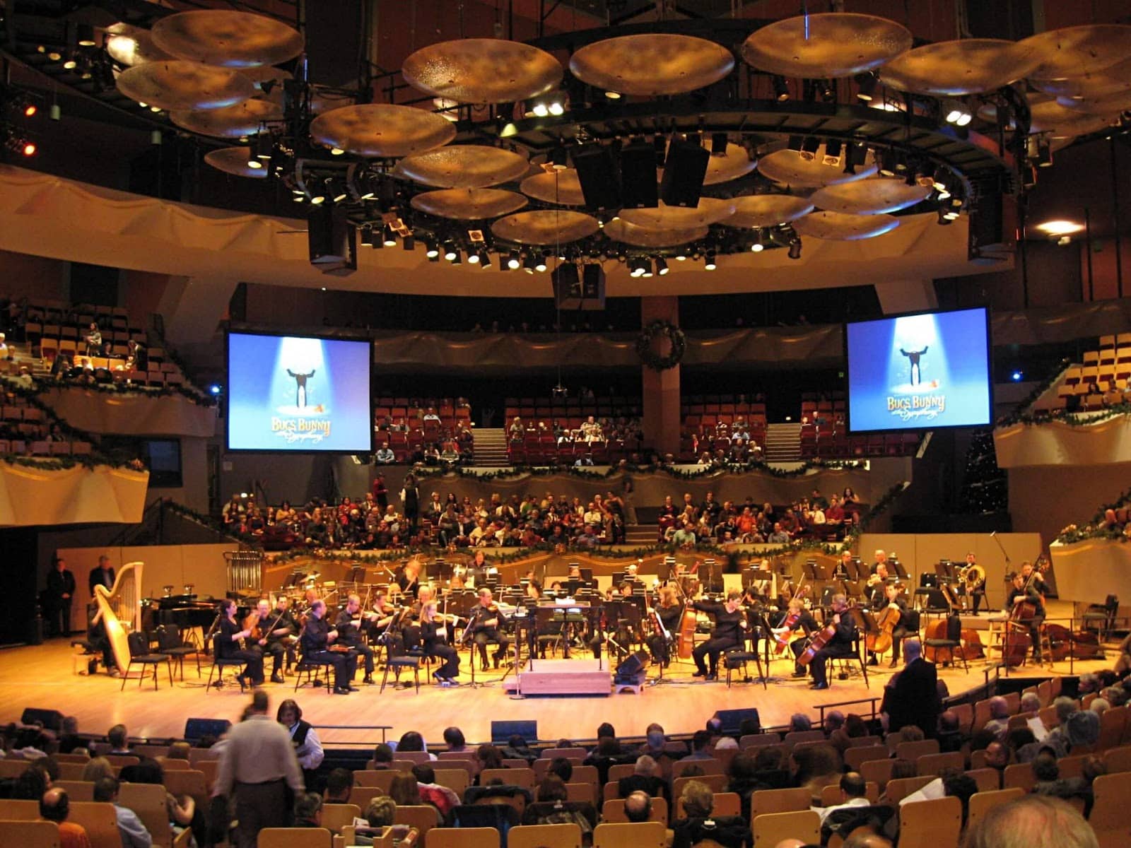 The Colorado Symphony playing at the Denver Performing Arts Complex