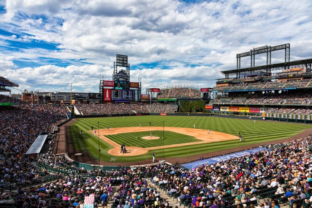 Colorado Rockies playing at Coors Field for a day date in Denver