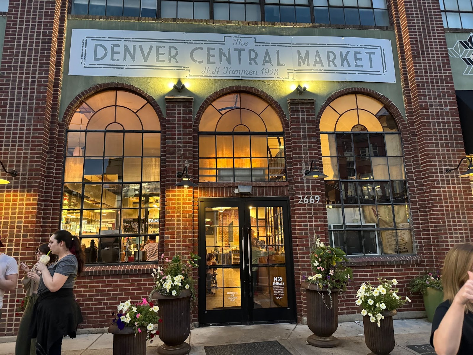 Front of Denver Central Market in RiNo