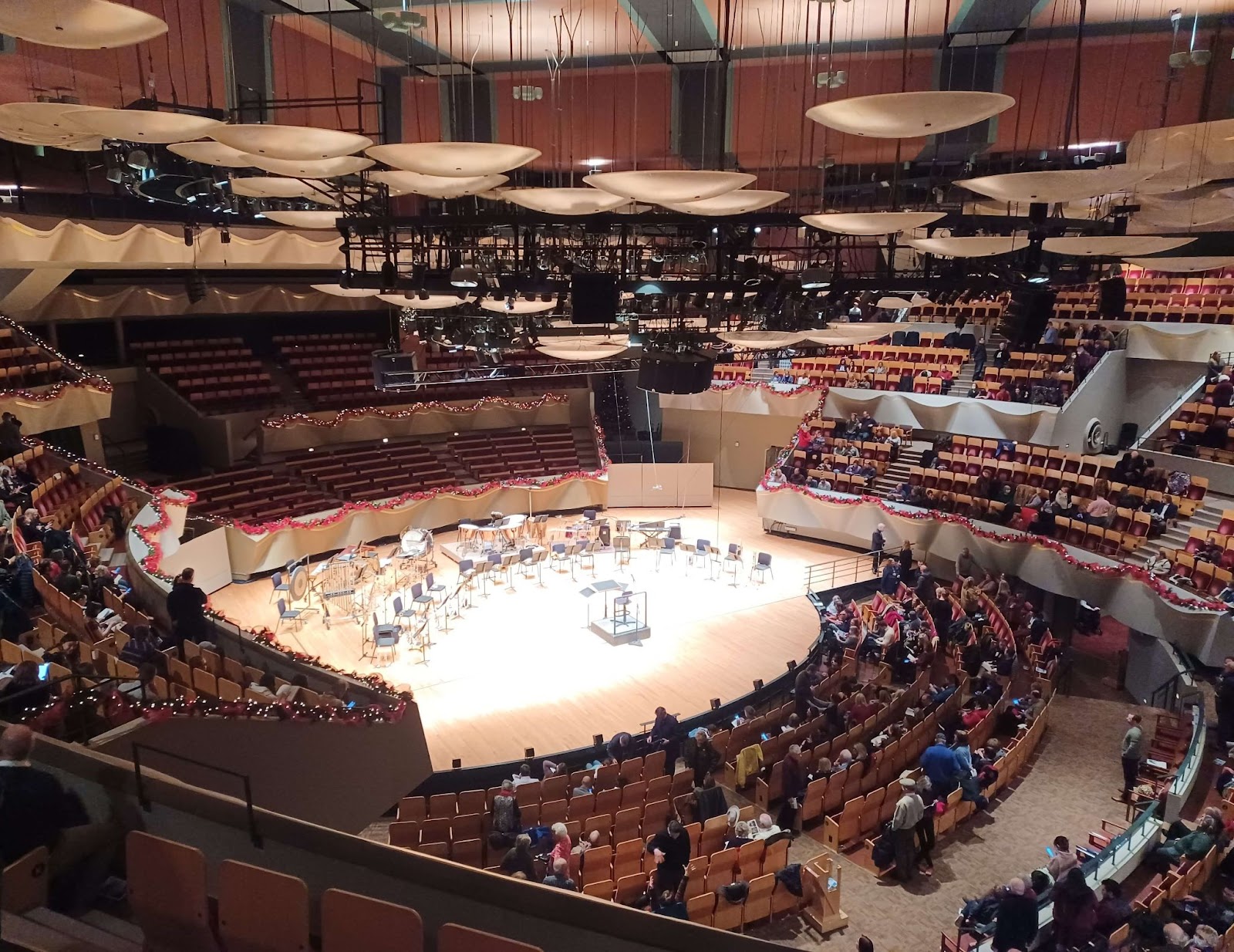 The stage at Boettcher Concert Hall in Denver