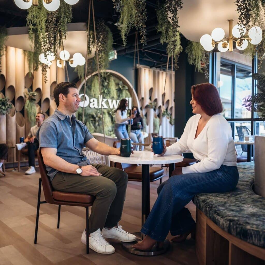couple drinking beer at Oakwell Beer Spa